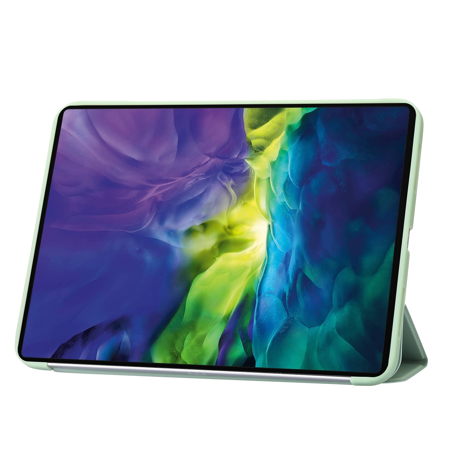 Apple iPad 2022 10.9'' Θήκη Πράσινη Honeycomb Silicone + PU Tablet Case Green