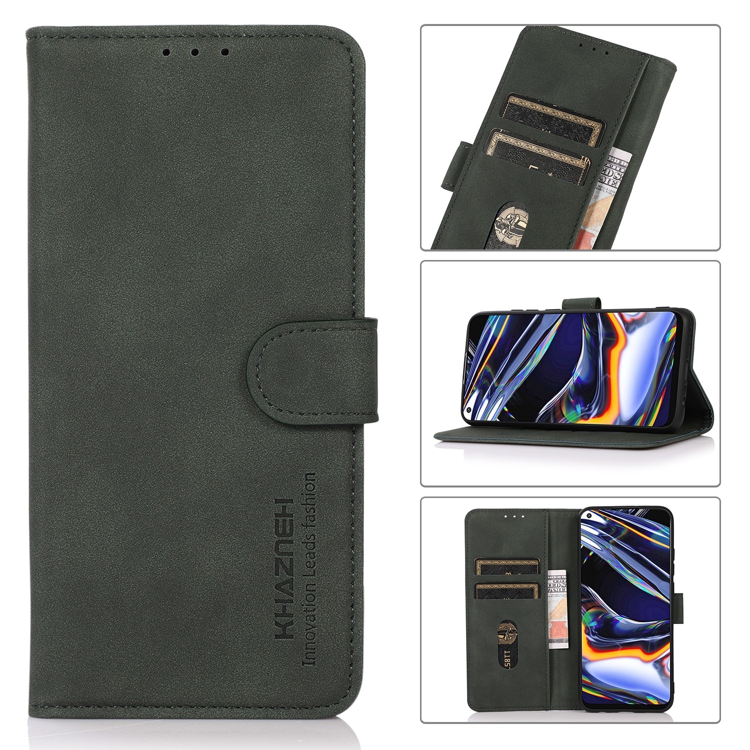 KHAZNEH Honor X7Β 4G / X7B 5G / Honor 90 Matte Texture Θήκη Βιβλίο - Green