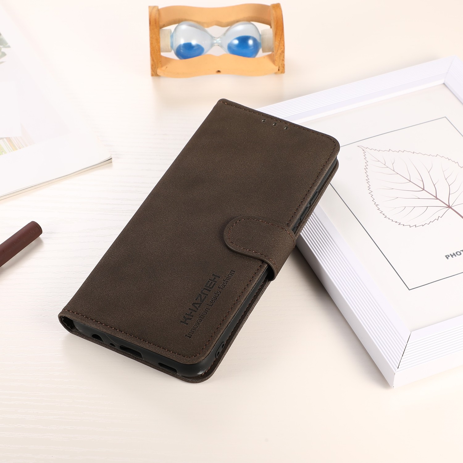KHAZNEH Honor X7Β 4G / X7B 5G / Honor 90 Matte Texture Θήκη Βιβλίο - Brown