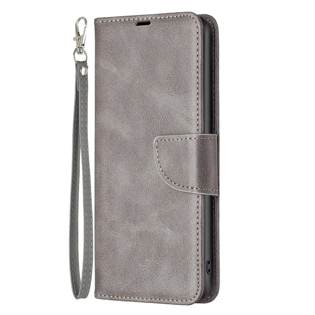 Tel1 Honor X7Β 4G / X7B 5G / Honor 90 Retro Lambskin Pure Color Θήκη Βιβλίο - Grey