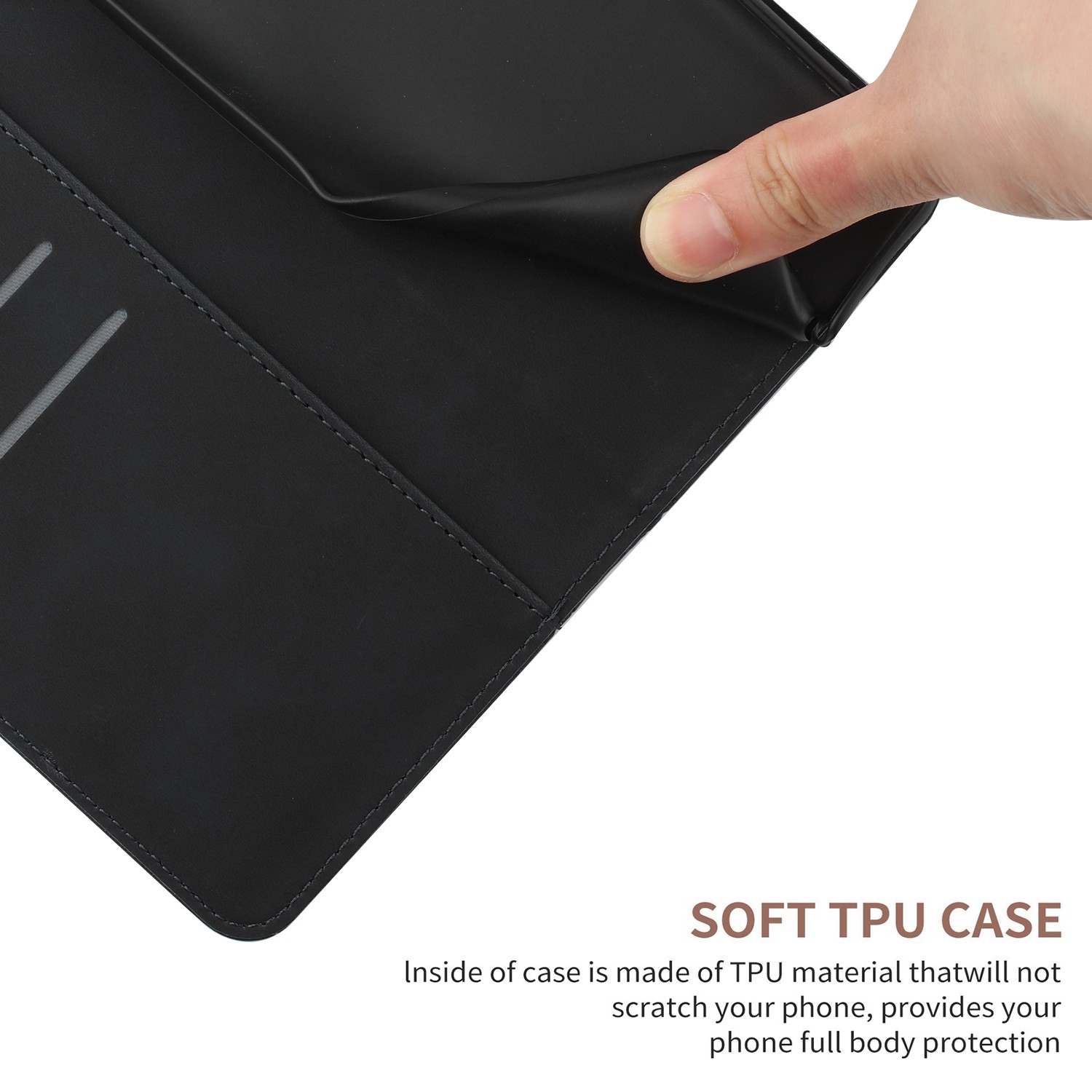 Tel1 Honor X7Β 4G / X7B 5G / Honor 90 Stitching Embossed Θήκη Βιβλίο - Black