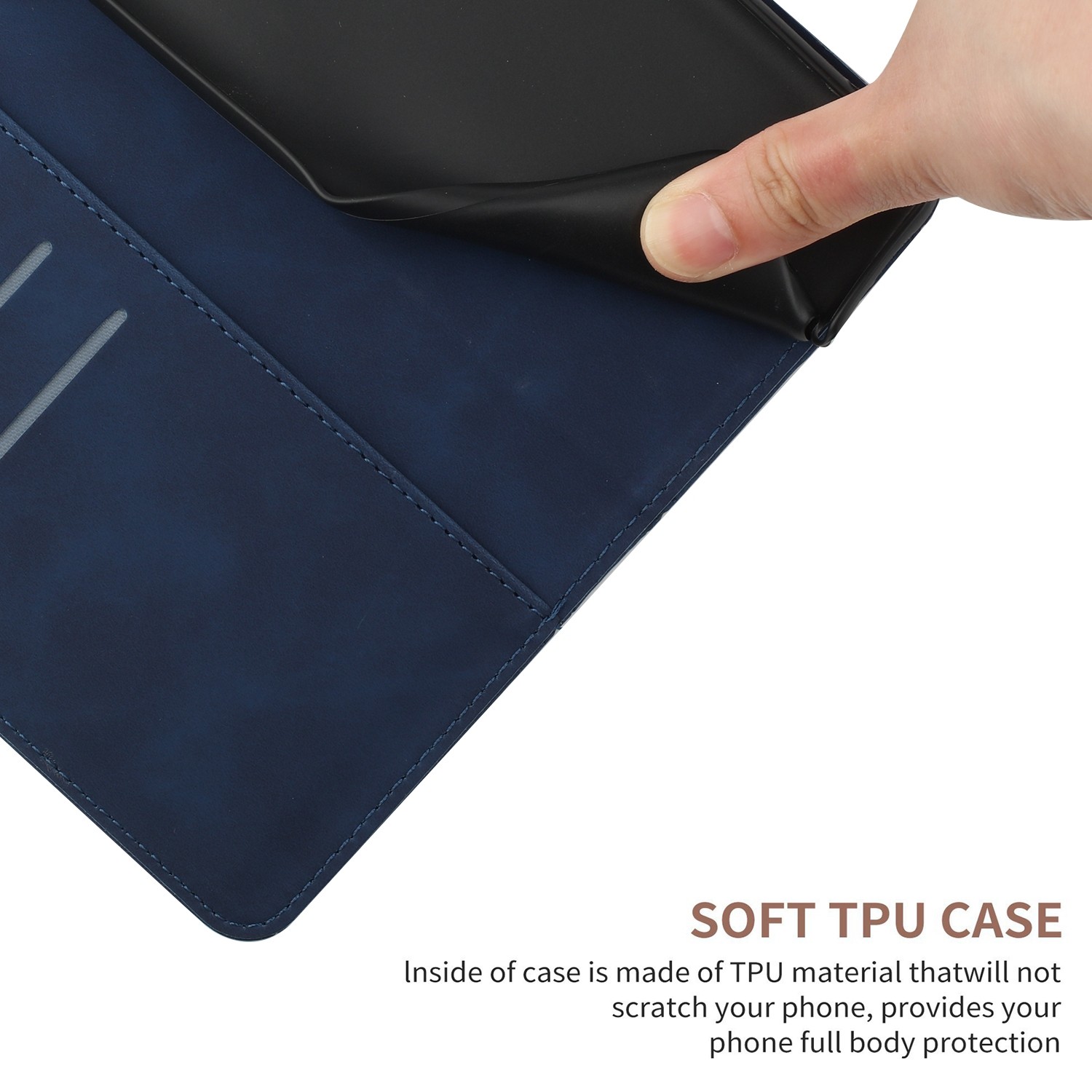 Tel1 Honor X7Β 4G / X7B 5G / Honor 90 Stitching Embossed Θήκη Βιβλίο - Blue