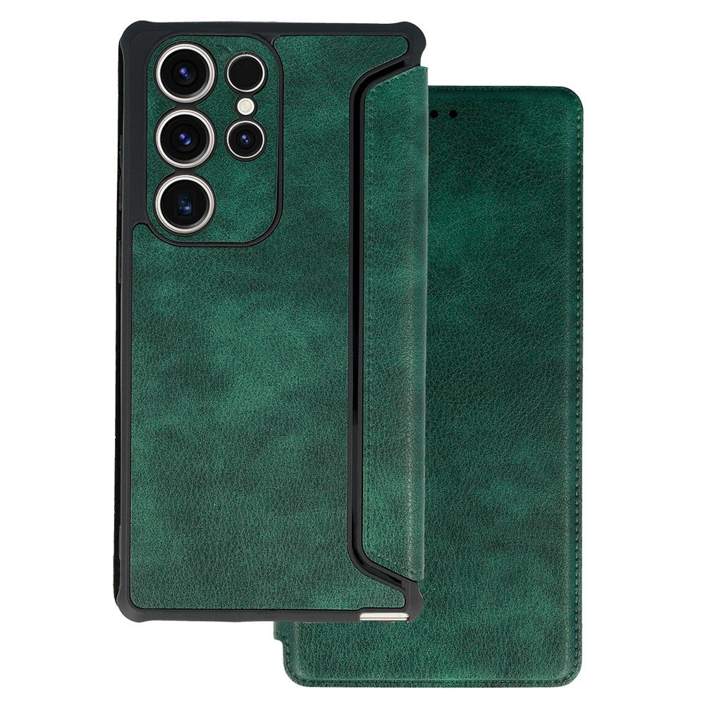 Tel1 Samsung Galaxy S23 5G Cabana Premium Quality Θήκη Βιβλίο - Green