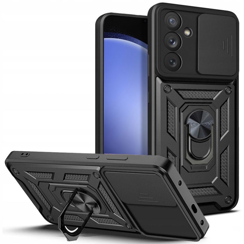 Tech-Protect Samsung Galaxy S23 FE 5G Camshield Shockproof With Holder Θήκη Σκληρή - Black