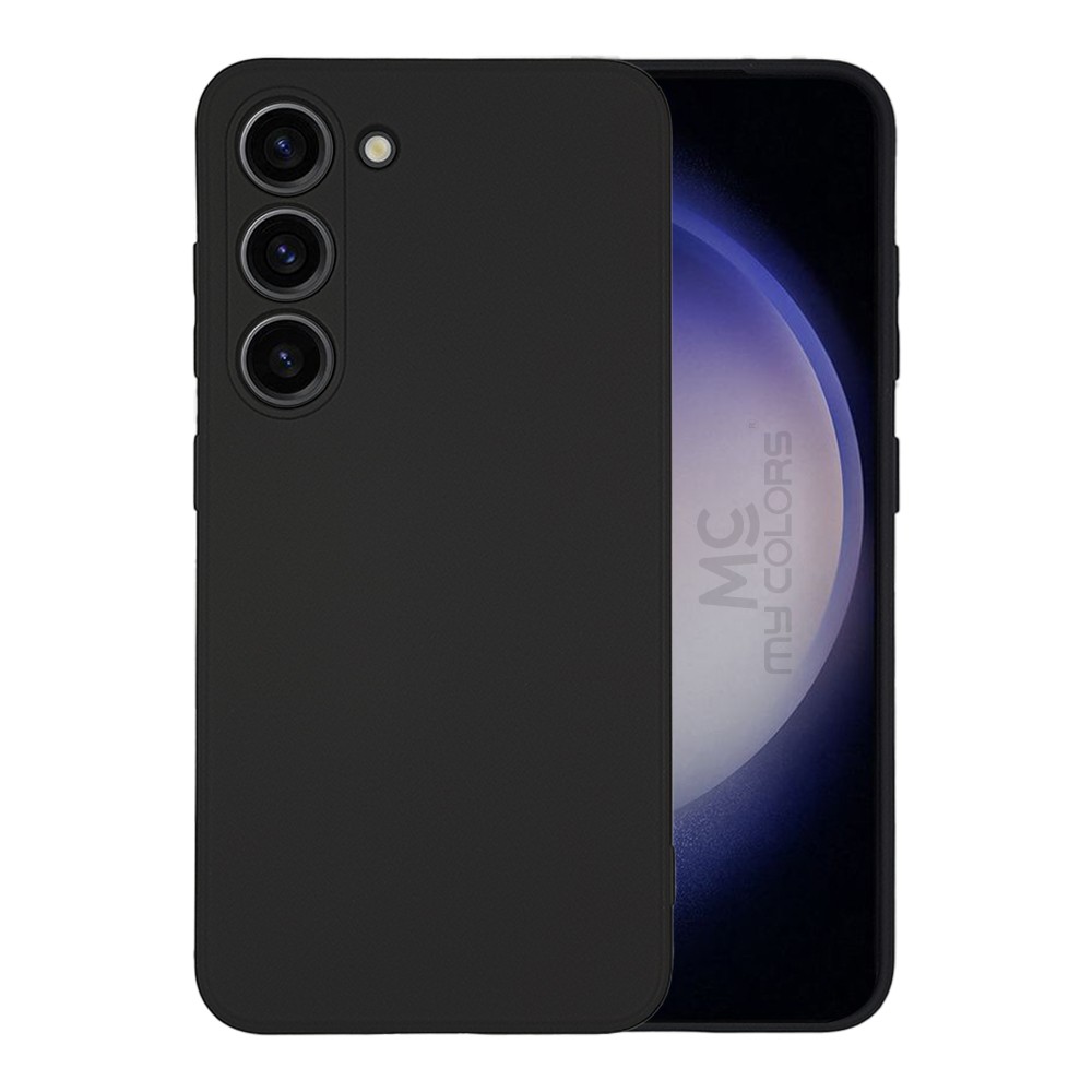 Forcell Samsung Galaxy S23 5G Matt Θήκη Σιλικόνης - Black