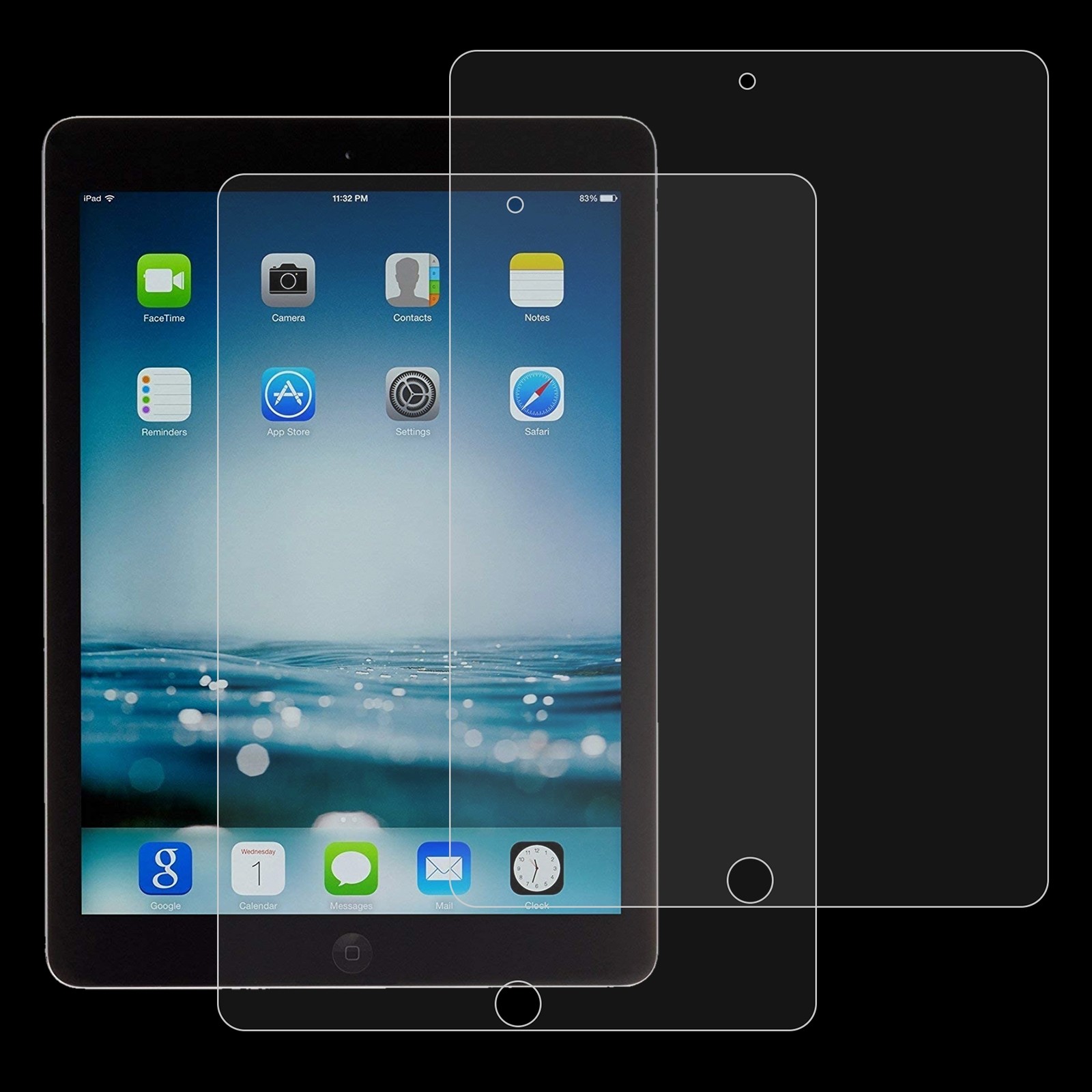 Apple iPad 9.7" 2017 / 2018 Προστατευτικό Τζαμάκι 2 PCS 9H 2.5D Explosion-proof Tempered Glass Film