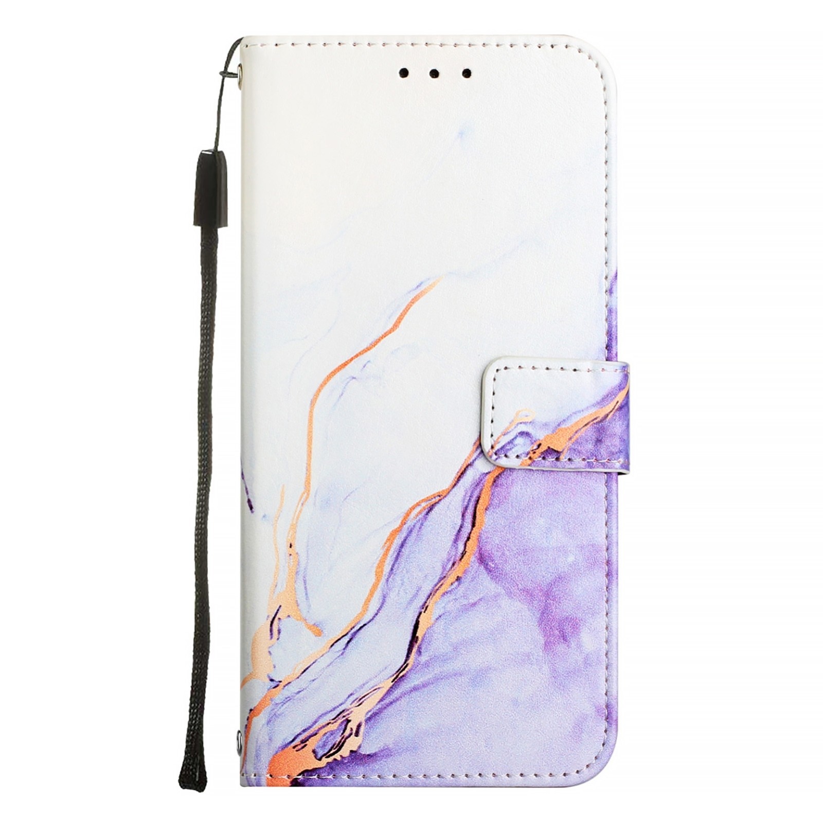 Tel1 TCL 505 Marble Pattern Θήκη Βιβλίο - Purple