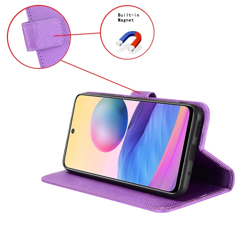 Tel1 TCL 505 Diamond Texture Θήκη Βιβλίο - Purple