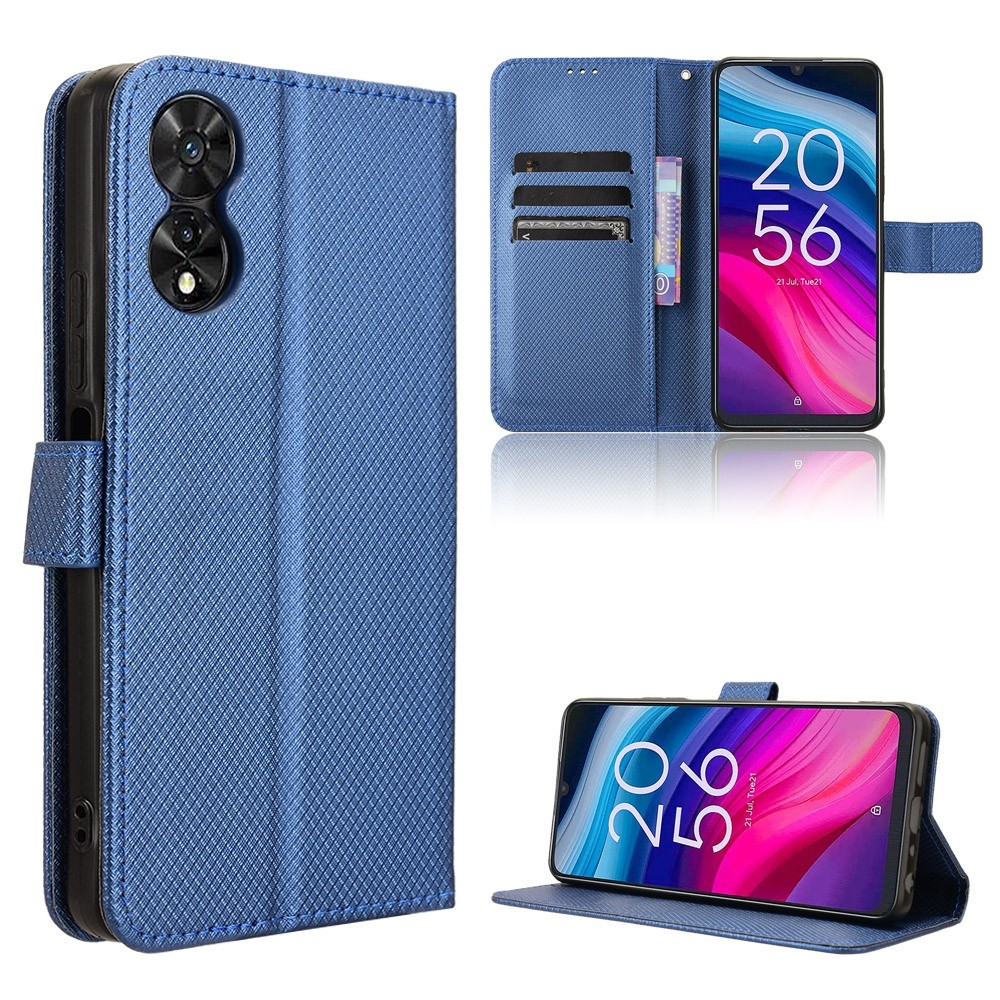 Tel1 TCL 505 Diamond Texture Θήκη Βιβλίο - Purple