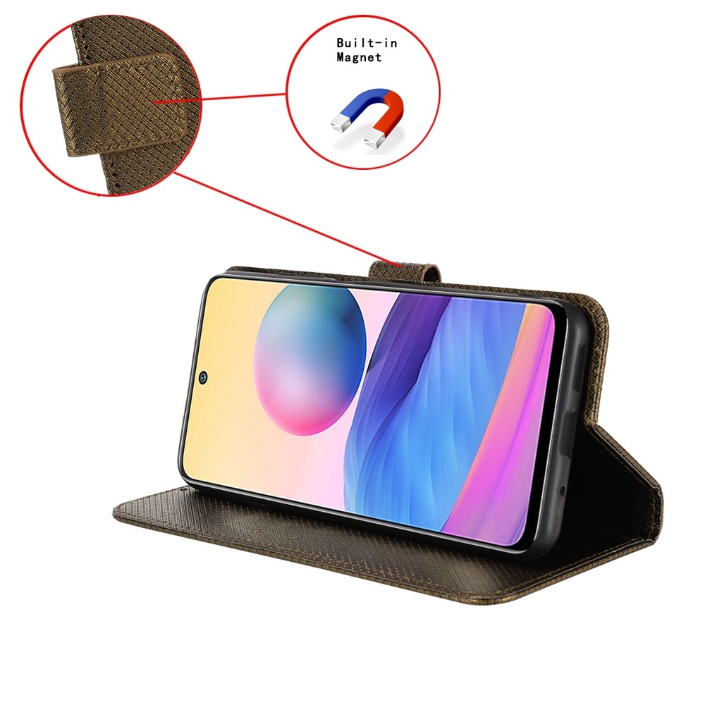 Tel1 TCL 505 Diamond Texture Θήκη Βιβλίο - Brown