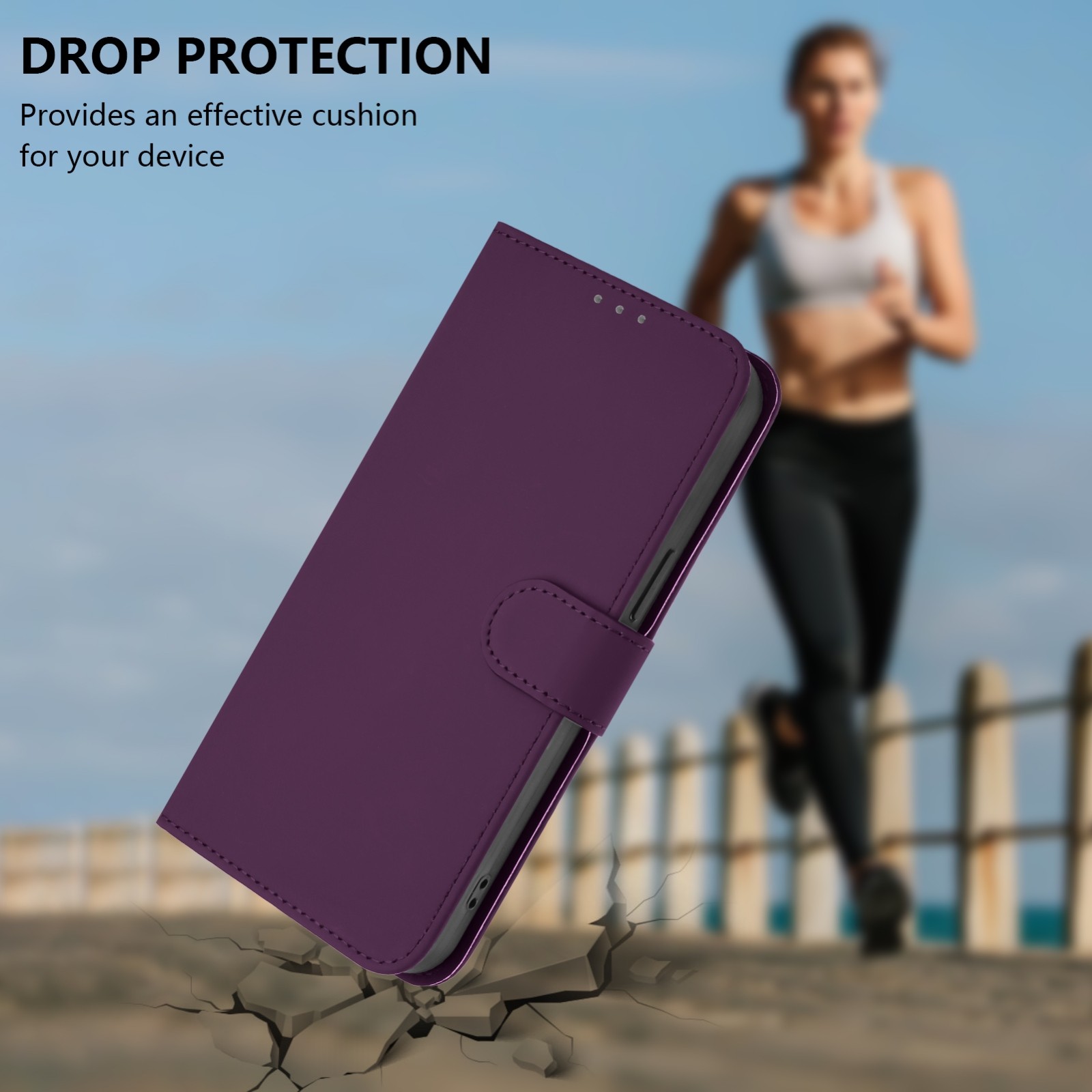 Tel1 TCL 505 Skin Feel Solid Color Θήκη Βιβλίο - Violet