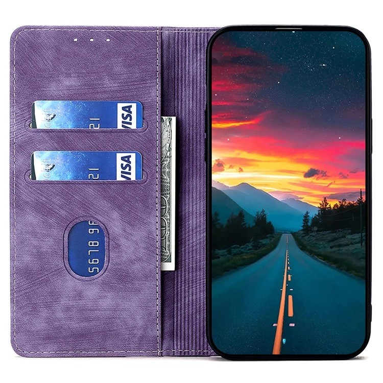 Tel1 TCL 505 Skin Feel Anti-theft Θήκη βιβλίο - Purple