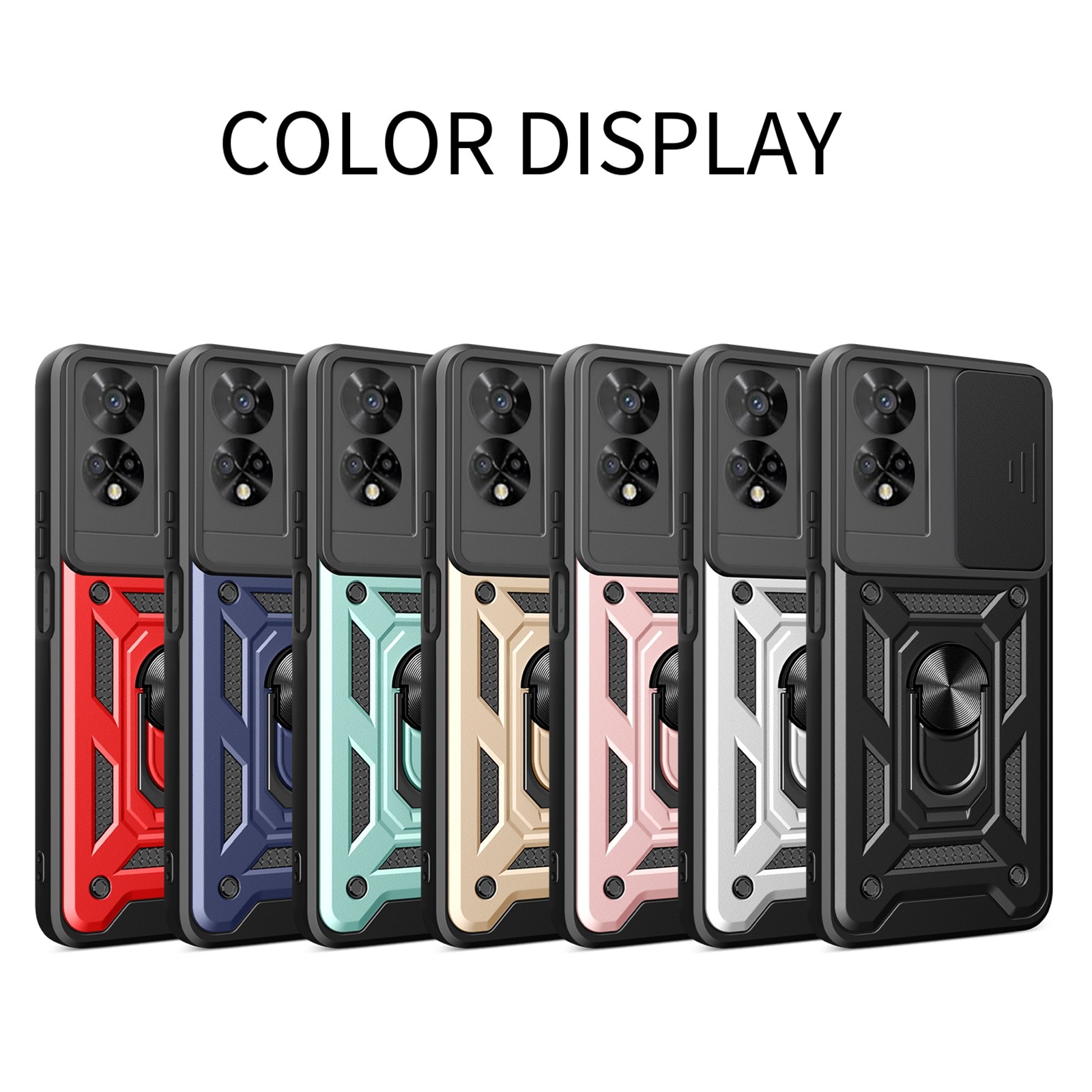Forcell TCL 50 SE Sliding Camera Θήκη Σκληρή - Blue