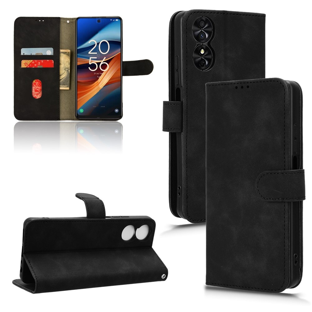 Tel1 TCL 50 SE Skin Feel Magnetic Flip Θήκη Βιβλίο - Black