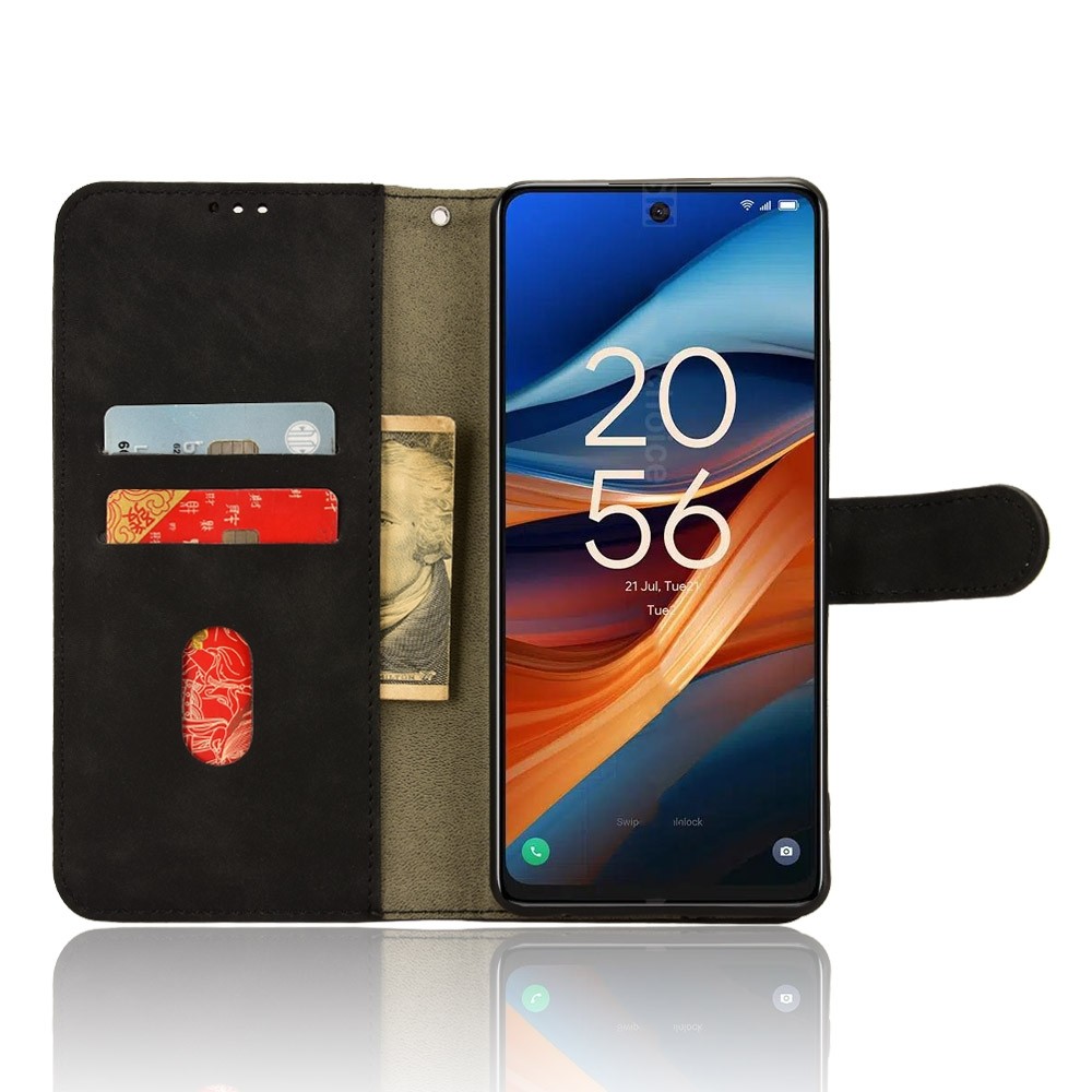 Tel1 TCL 50 SE Skin Feel Magnetic Flip Θήκη Βιβλίο - Black