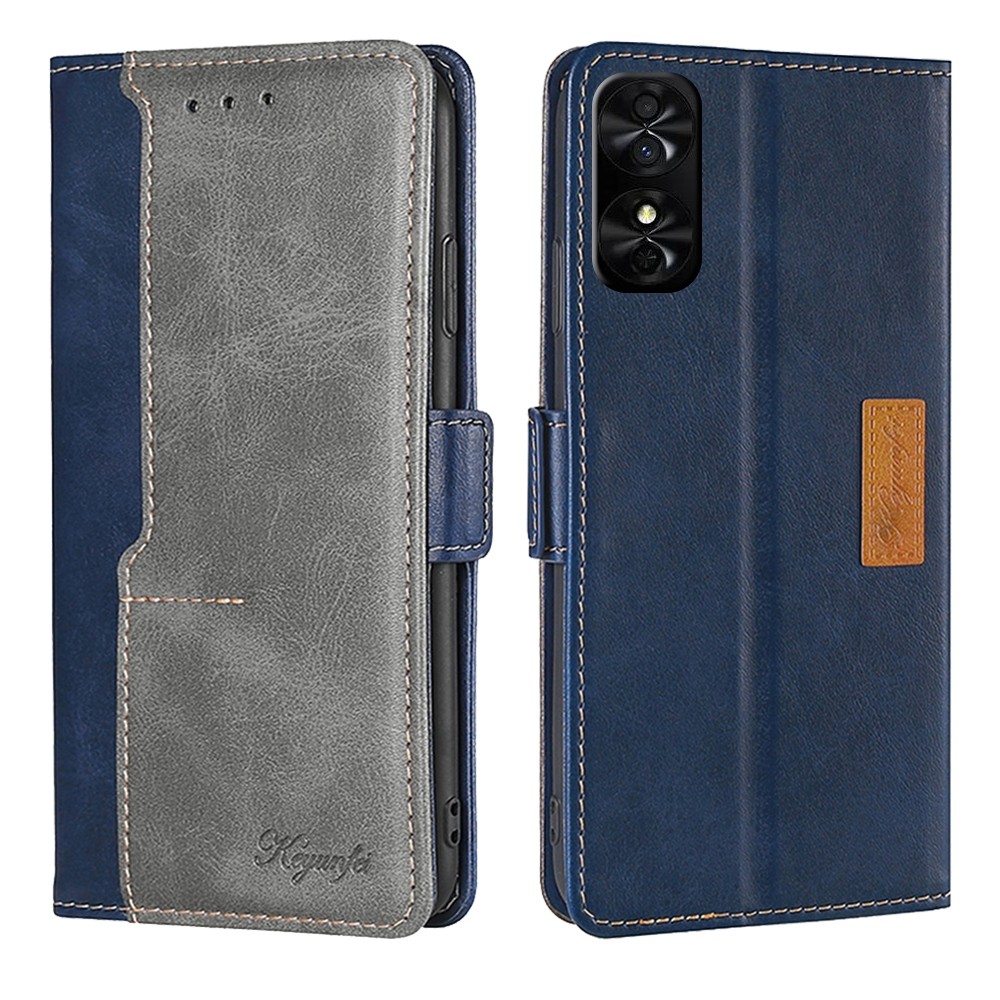 Tel1 TCL 50 SE Contrast Color Side Buckle Θήκη Βιβλίο - Blue Grey