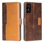 Tel1 TCL 50 SE Contrast Color Side Buckle Θήκη Βιβλίο - Brown