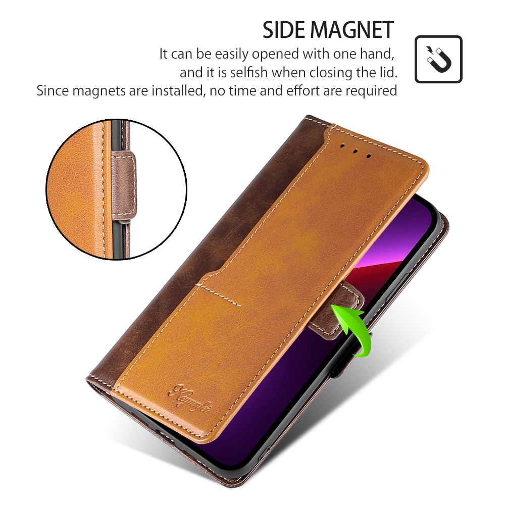 Tel1 TCL 50 SE Contrast Color Side Buckle Θήκη Βιβλίο - Brown