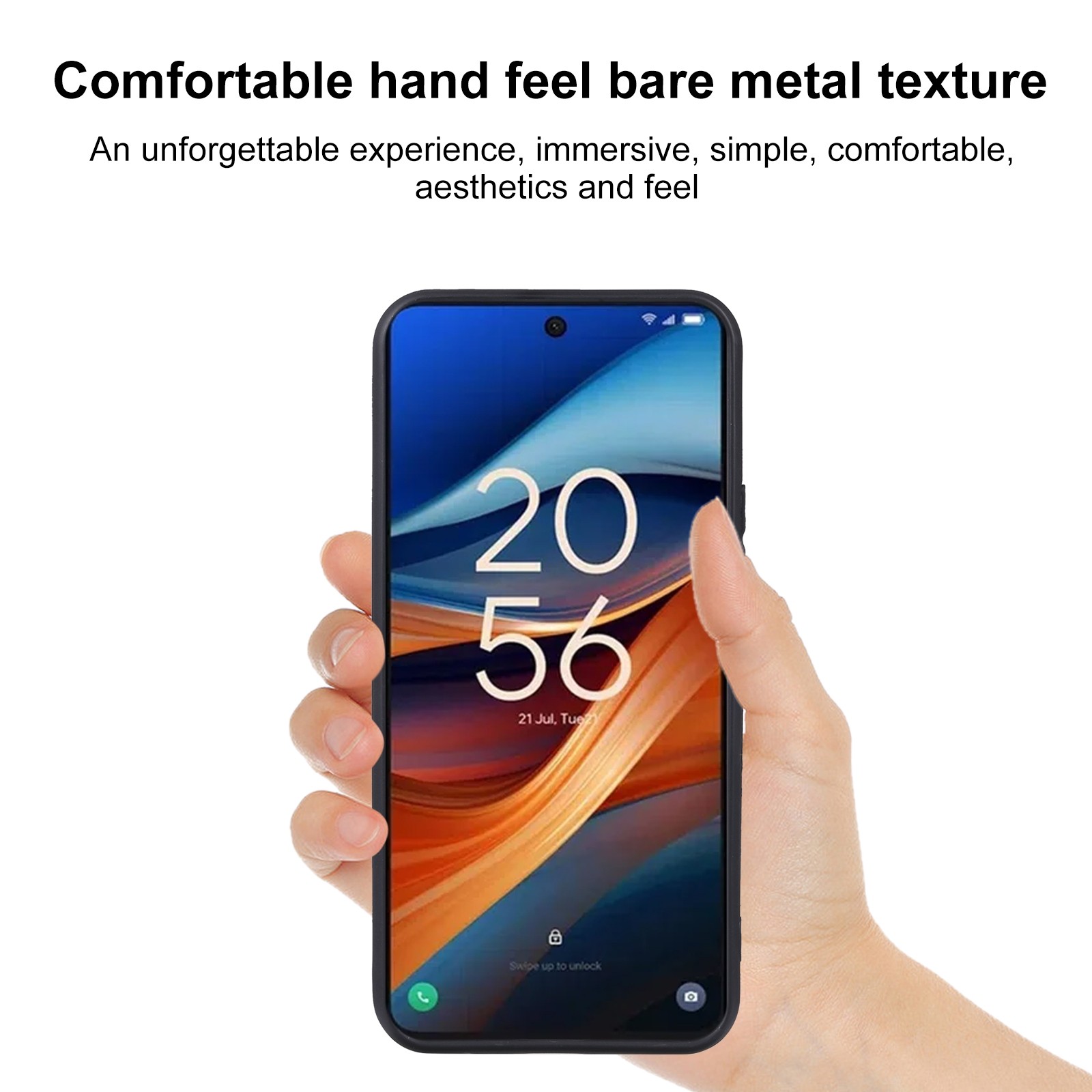 Forcell TCL 50 SE Matt Θήκη Σιλικόνης - Black