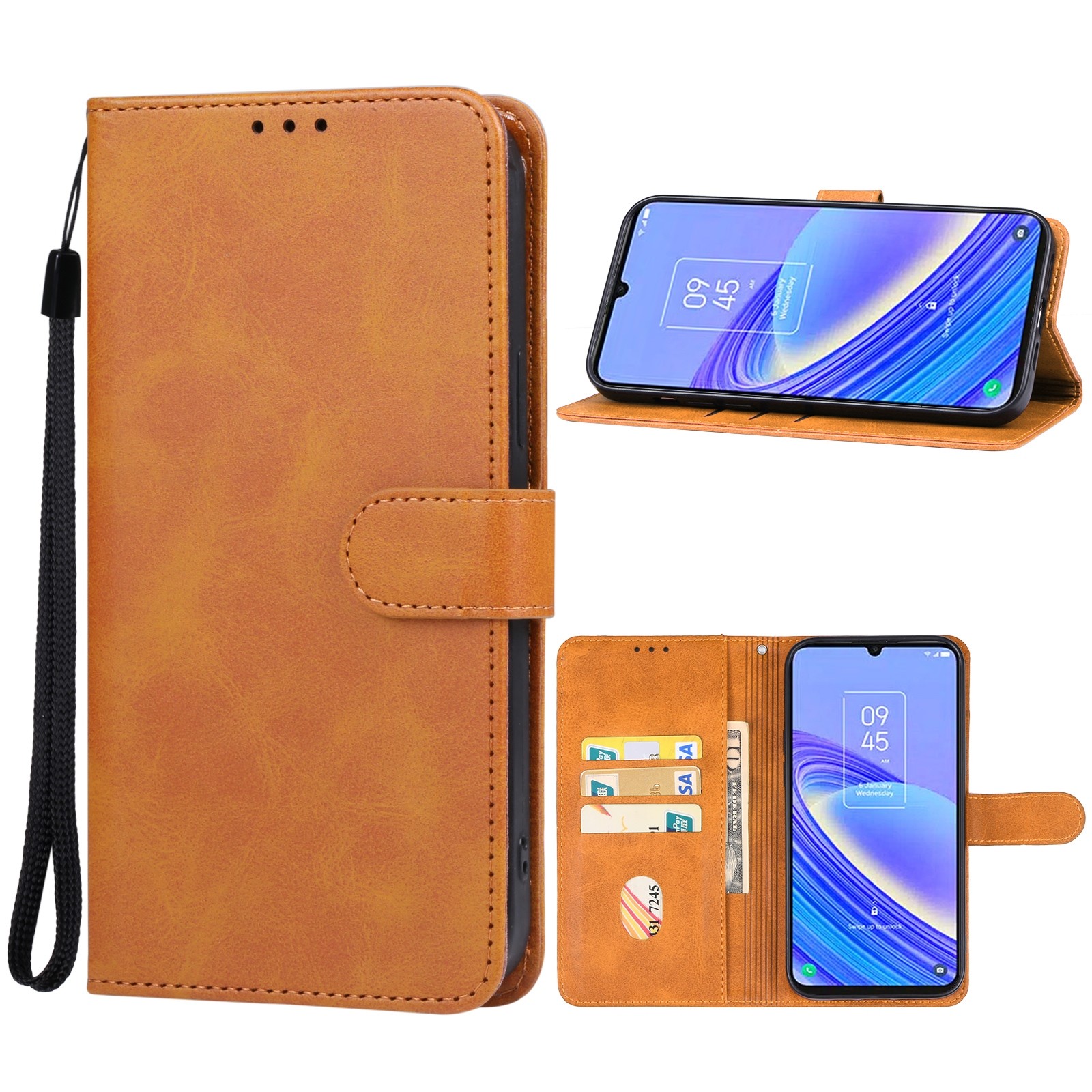 Tel1 TCL 50 SE Wallet Θήκη Βιβλίο - Brown