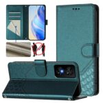 Tel1 TCL 50 SE Honeycomb Embossing RFID Θήκη Βιβλίο - Green
