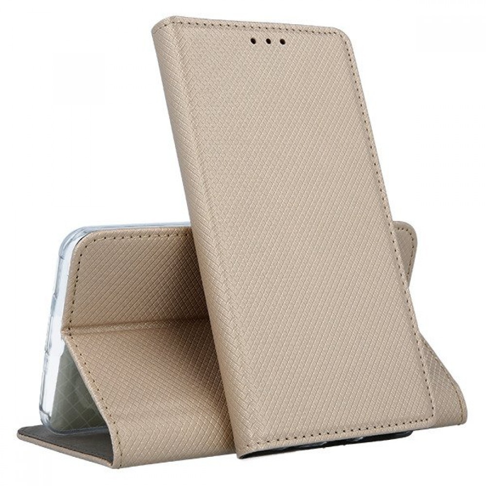 Tel1 Samsung Galaxy S24 Plus 5G Smart Magnet Θήκη Βιβλίο - Gold