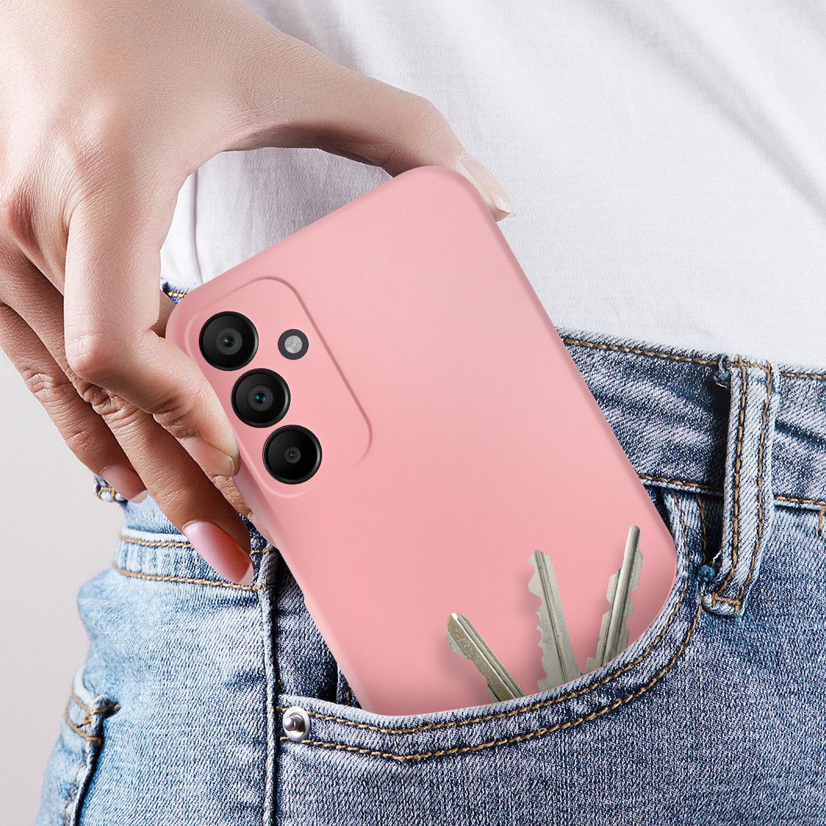 Forcell Samsung Galaxy A15 5G / A15 4G Θήκη Σιλικόνης - Pink