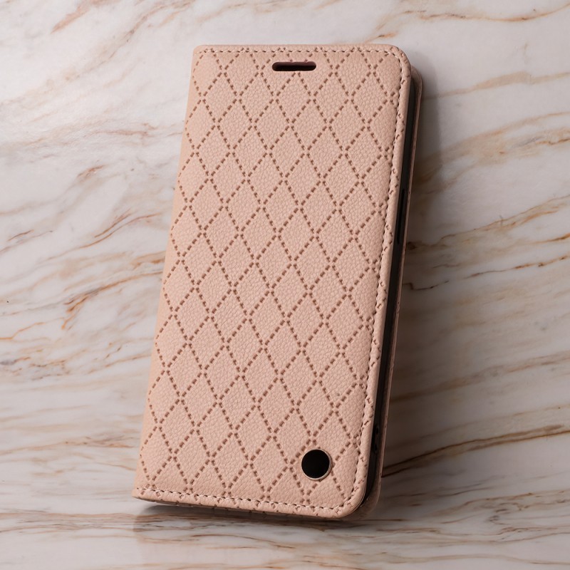 Tel1 Samsung Galaxy A15 5G / A15 4G Smart Caro Θήκη Βιβλίο - Nude