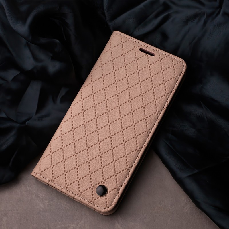 Tel1 Samsung Galaxy A15 5G / A15 4G Smart Caro Θήκη Βιβλίο - Nude