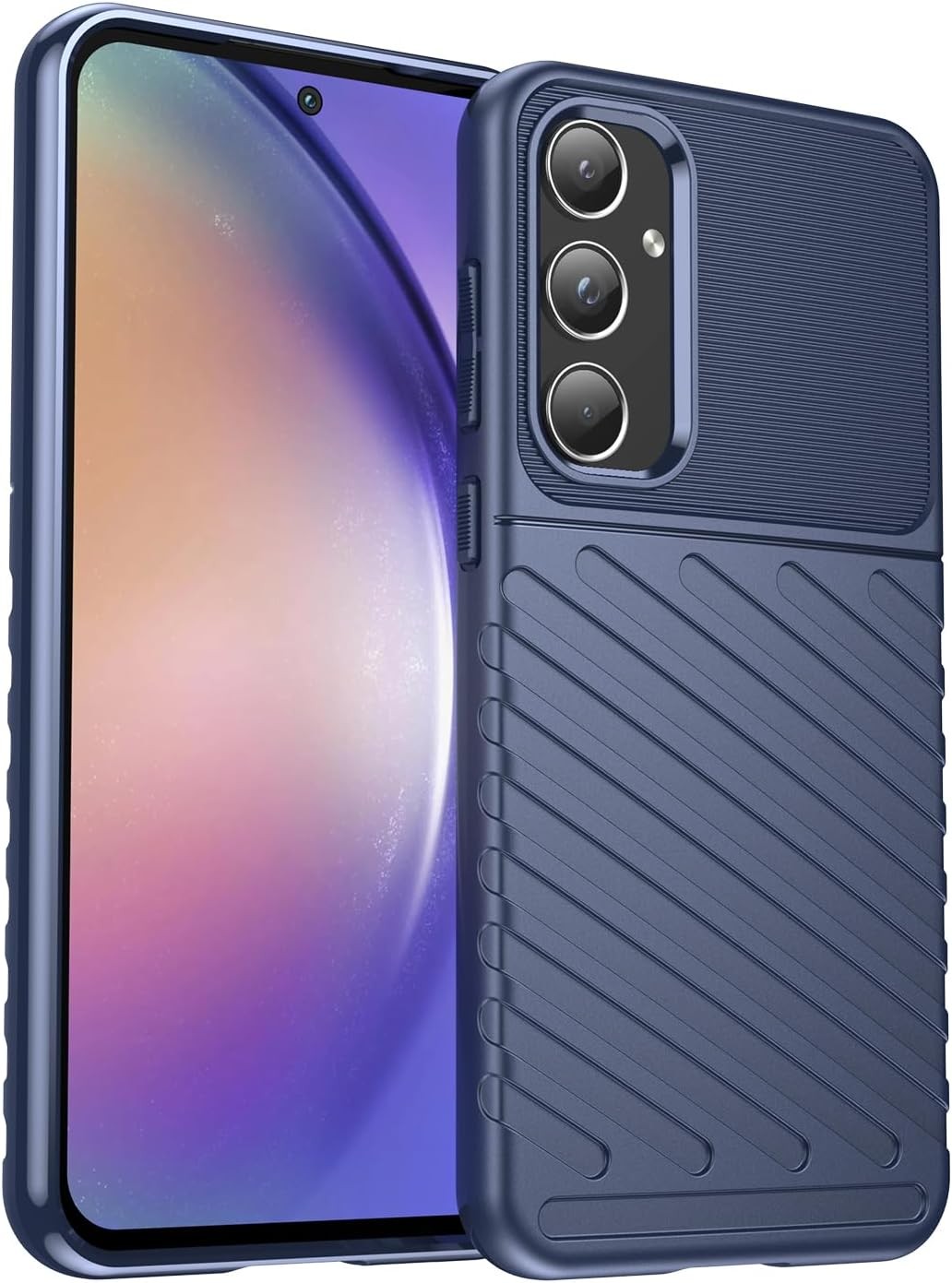 Forcell Samsung Galaxy A53 5G Thunderbolt Shockproof Θήκη Σιλικόνης - Blue