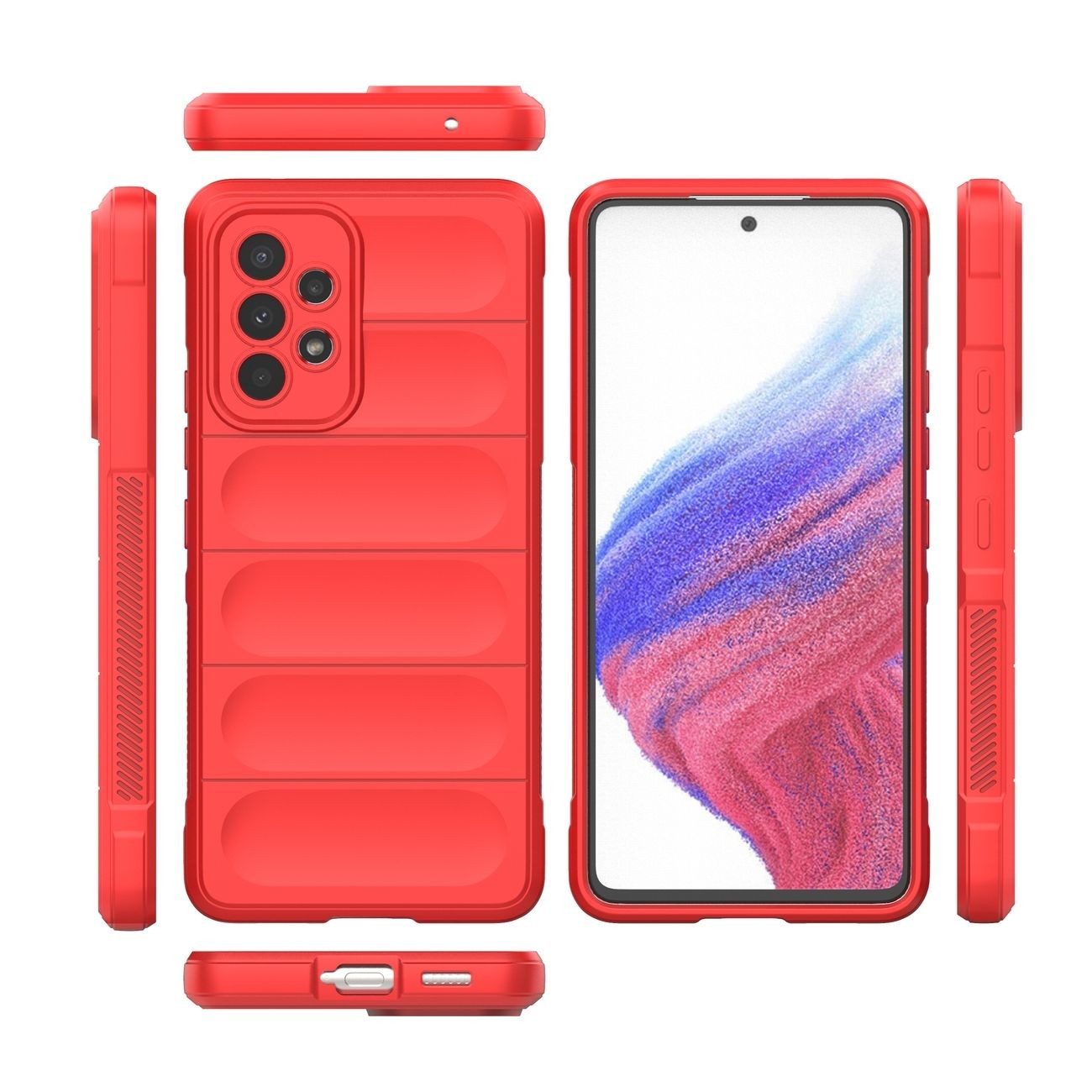 Forcell Samsung Galaxy A53 5G Magic Shield Θήκη Σιλικόνης - Red