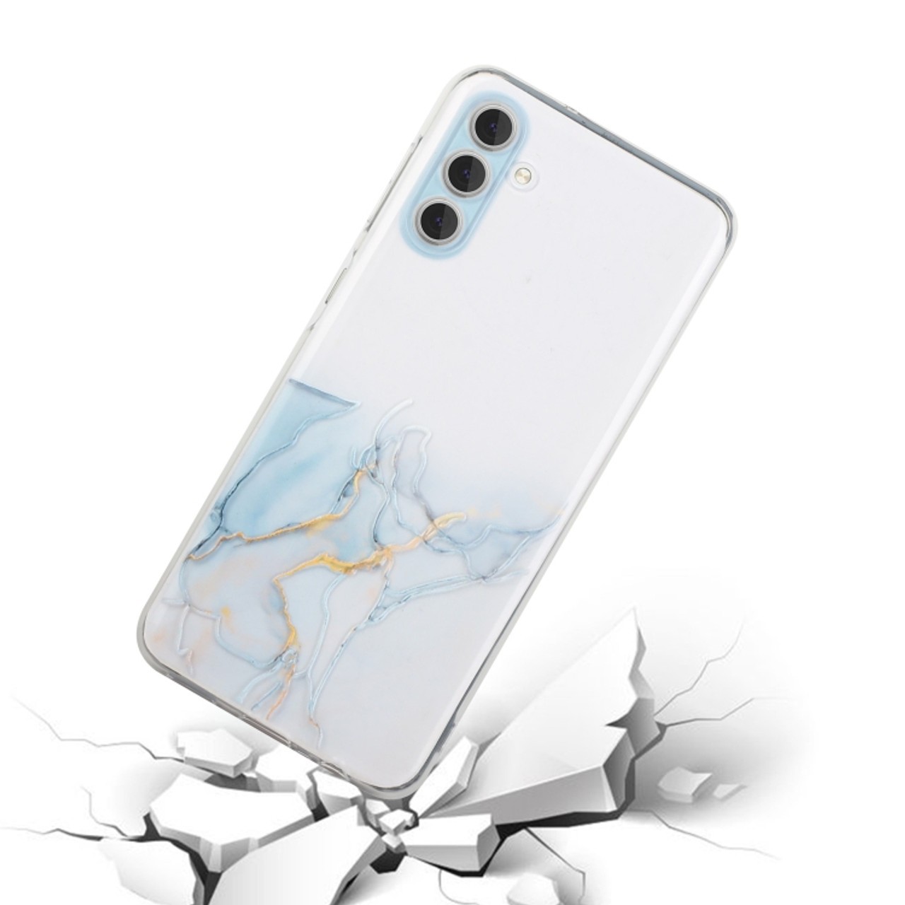 Forcell Samsung Galaxy A54 5G Hollow Marble Pattern Precise Hole Θήκη Σιλικόνης με Σχέδιο