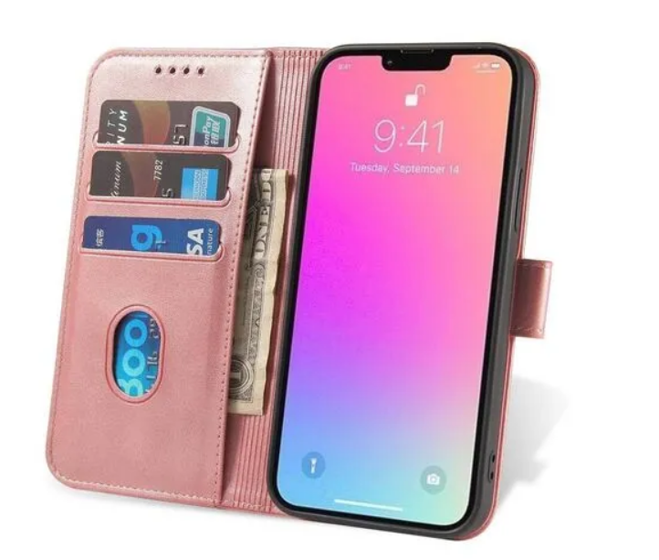 Tel1 Samsung Galaxy S23 Ultra 5G Magnet Θήκη Βιβλίο - Pink