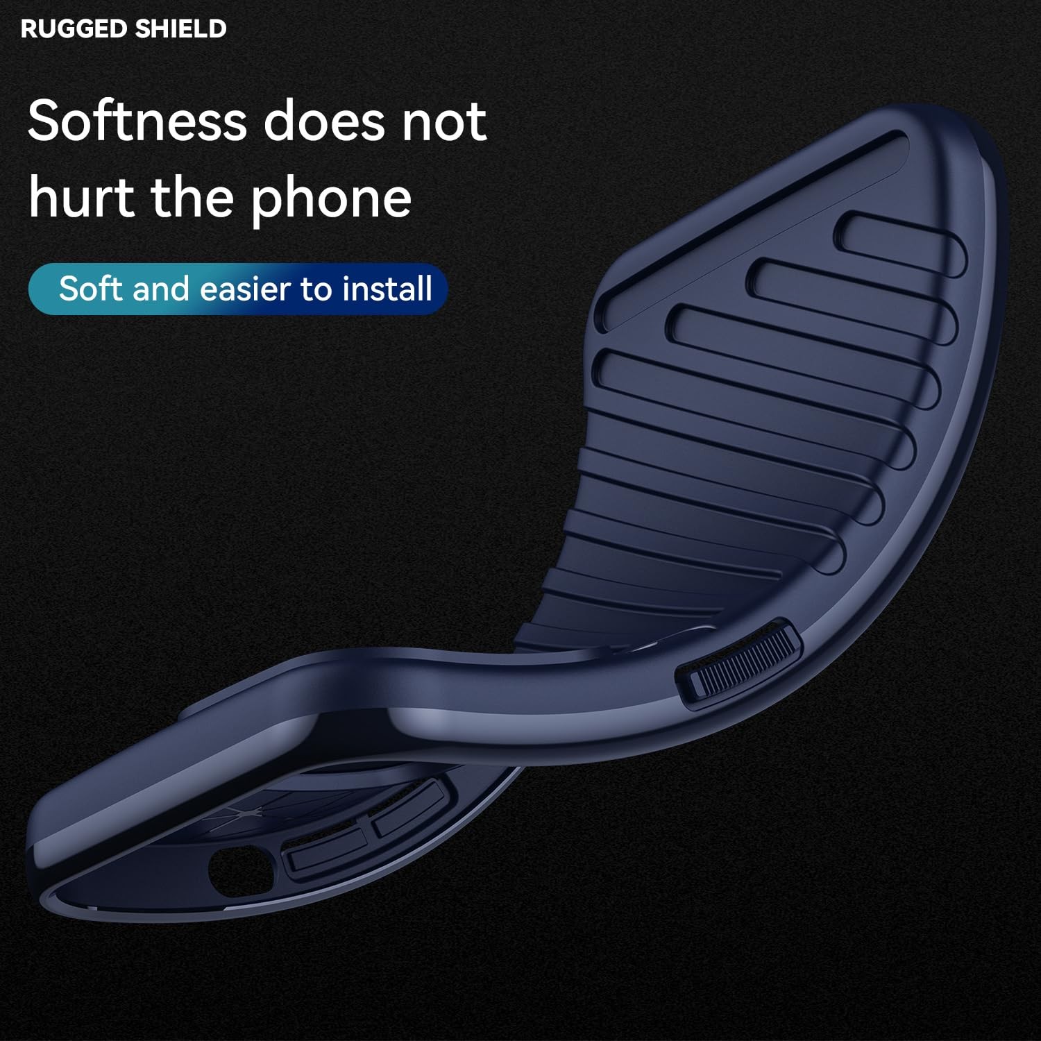 Forcell Samsung Galaxy S23 Ultra 5G Thunderbolt Shockproof Θήκη Σιλικόνης - Blue