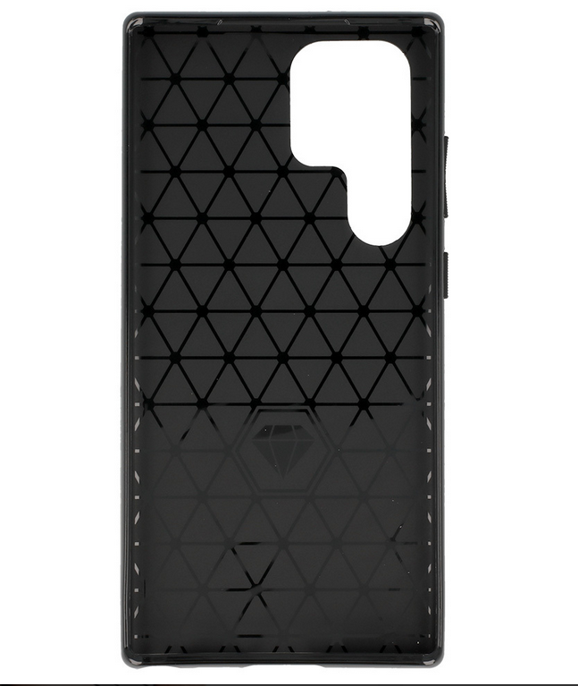 Forcell Samsung Galaxy S23 Ultra 5G Thunderbolt Shockproof Θήκη Σιλικόνης - Black