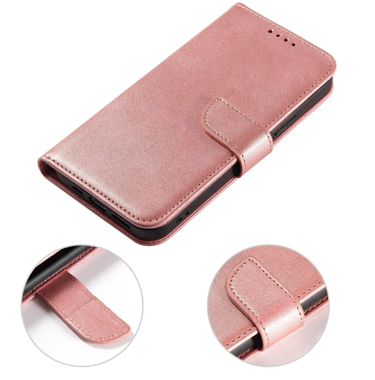Tel1 Samsung Galaxy S23 5G Magnet Θήκη Βιβλίο - Pink