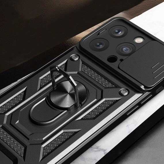 Forcell iPhone 15 Pro Hybrid Armor Θήκη Σκληρή - Black