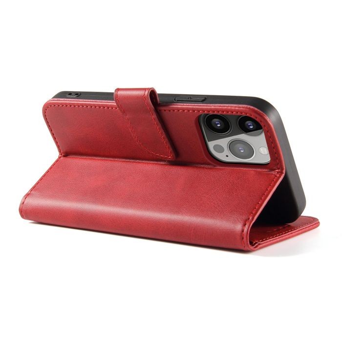 Tel1 iPhone 15 Pro Max Elegant Θήκη Βιβλίο - Red