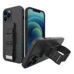Forcell iPhone 12 / 12 Pro Rope Θήκη Σιλικόνης - Black