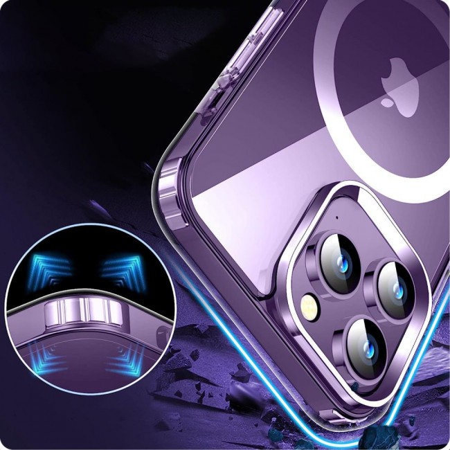 Tech Protect iPhone 15 Pro MagSafe Flexair Hybrid Θήκη Σιλικόνης - Διάφανη