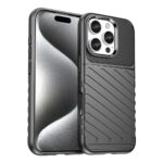 Forcell iPhone 16 Pro Max Thunderbolt Shockproof Θήκη Σιλικόνης - Black
