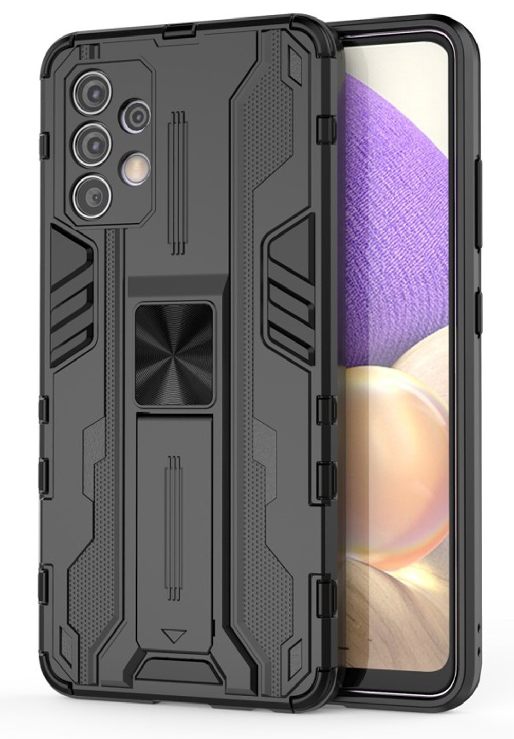 Forcell Samsung Galaxy A32 4G Supersonic Shockproof with Holder Θήκη Σκληρή - Black