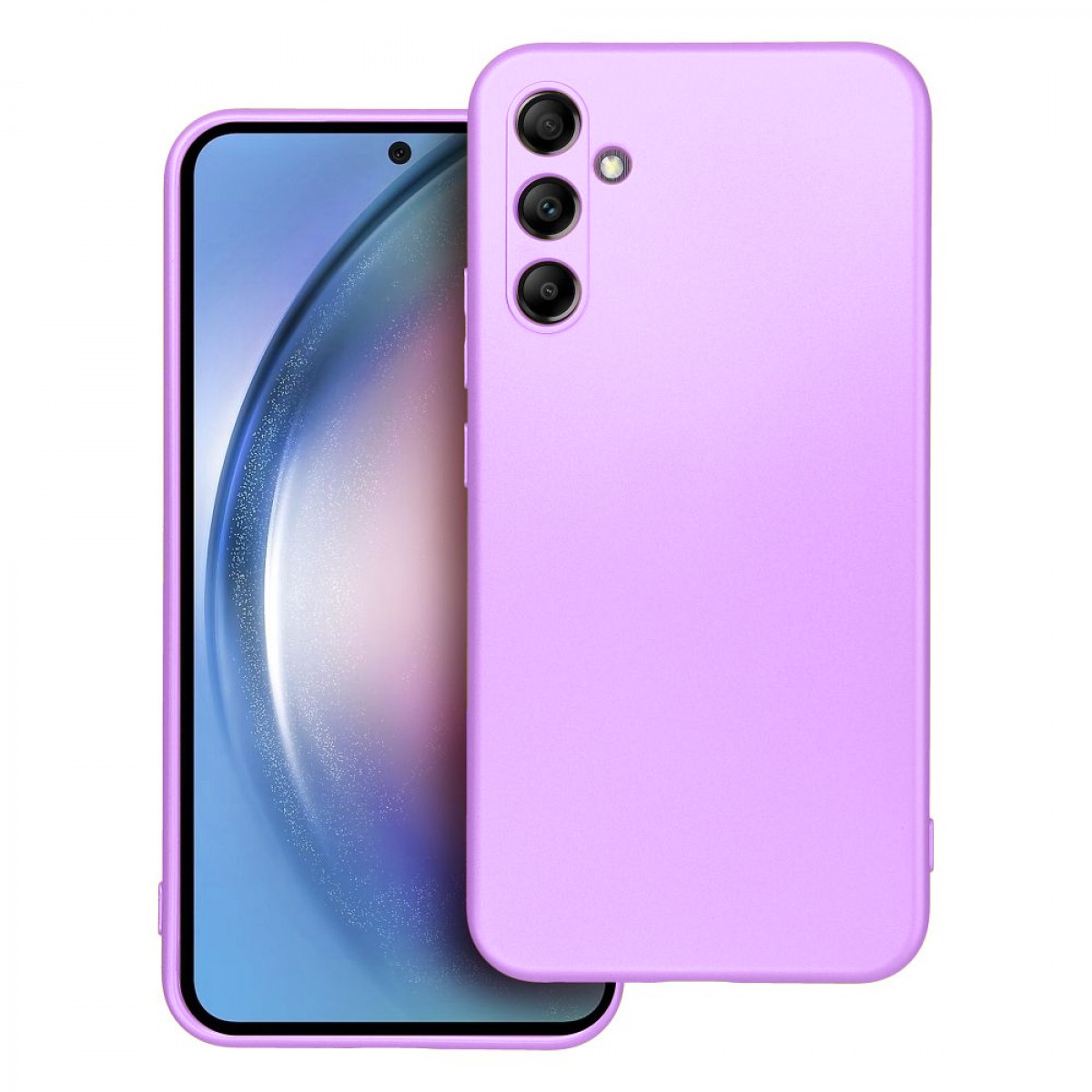 Forcell Samsung Galaxy A15 5G / A15 4G Metallic Θήκη Σιλικόνης - Purple