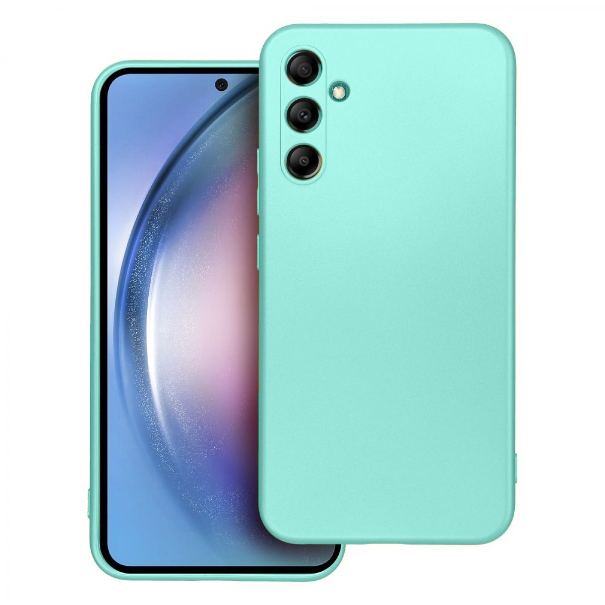 Forcell Samsung Galaxy A15 5G / A15 4G Metallic Θήκη Σιλικόνης - Green