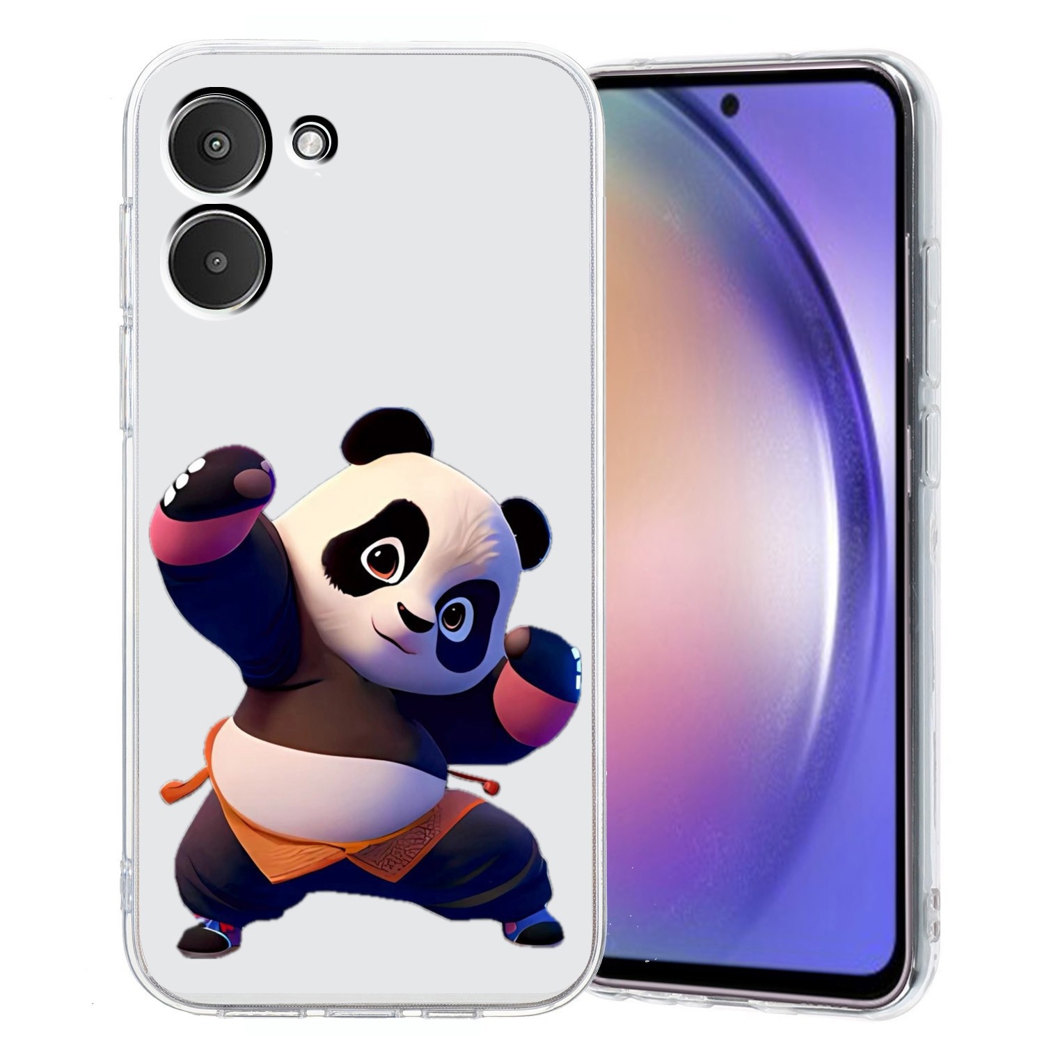 Forcell Xiaomi Poco C65 / Xiaomi Redmi 13C 4G Colored Drawing Θήκη Σιλικόνης Διάφανη με Σχέδιο