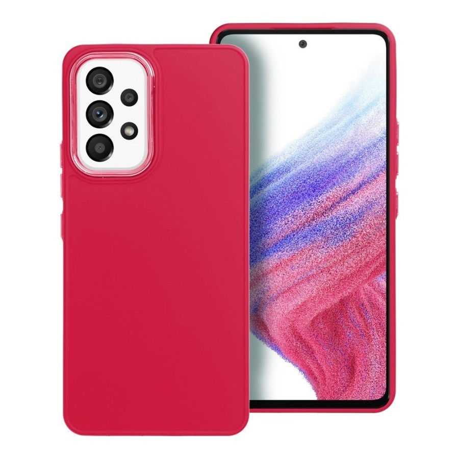 Forcell Samsung Galaxy A53 5G Frame Θήκη Σιλικόνης - Magenta