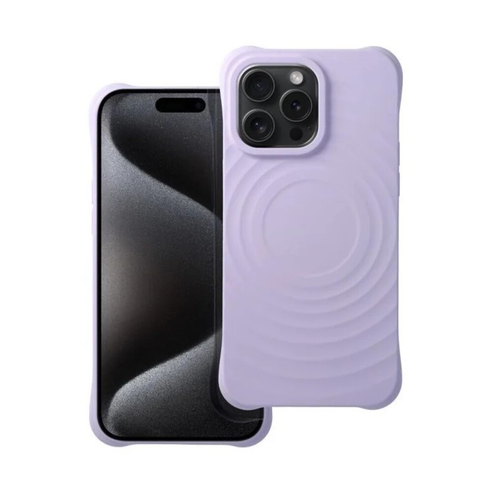 Forcell iPhone 16 Pro Max MagSafe Θήκη Σιλικόνης - Purple