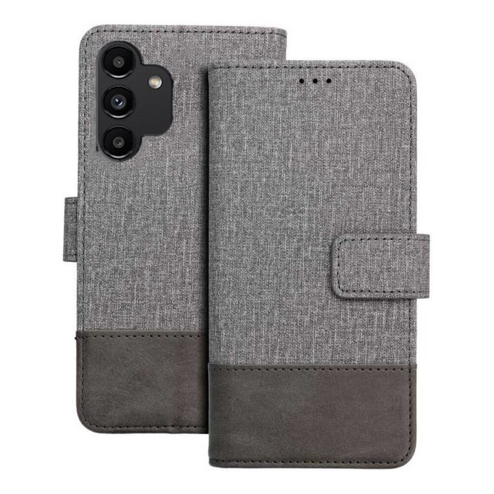 Tel1 Samsung Galaxy A13 4G Gomma Θήκη Βιβλίο - Grey