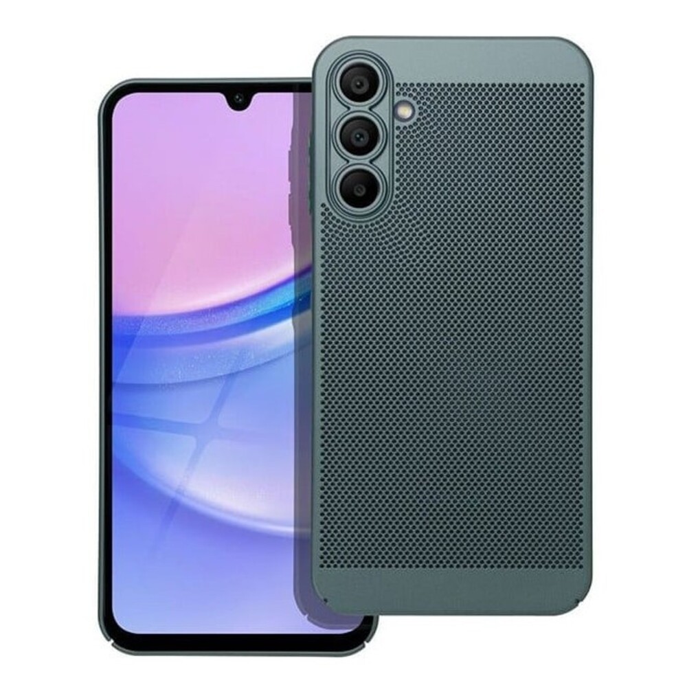 Forcell Samsung Galaxy A15 5G / A15 4G Breezy with Camera Frame Θήκη Σιλικόνης - Green