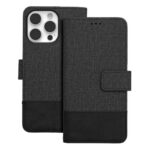 Tel1 iPhone 16 Pro Max Gomma Θήκη Βιβλίο - Black